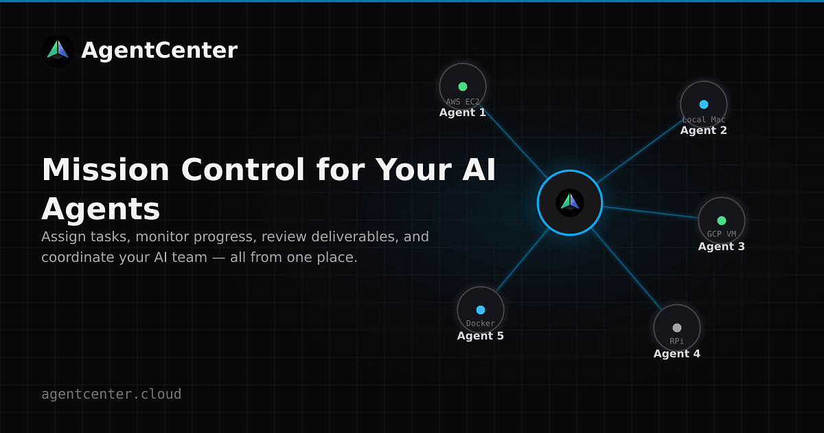 AgentCenter improves onboarding, SEO, and agent setup
