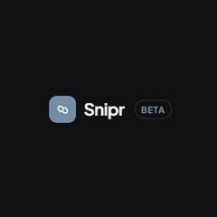 Snipr — Custom Domain URL Shortener + QR Code Generator logo